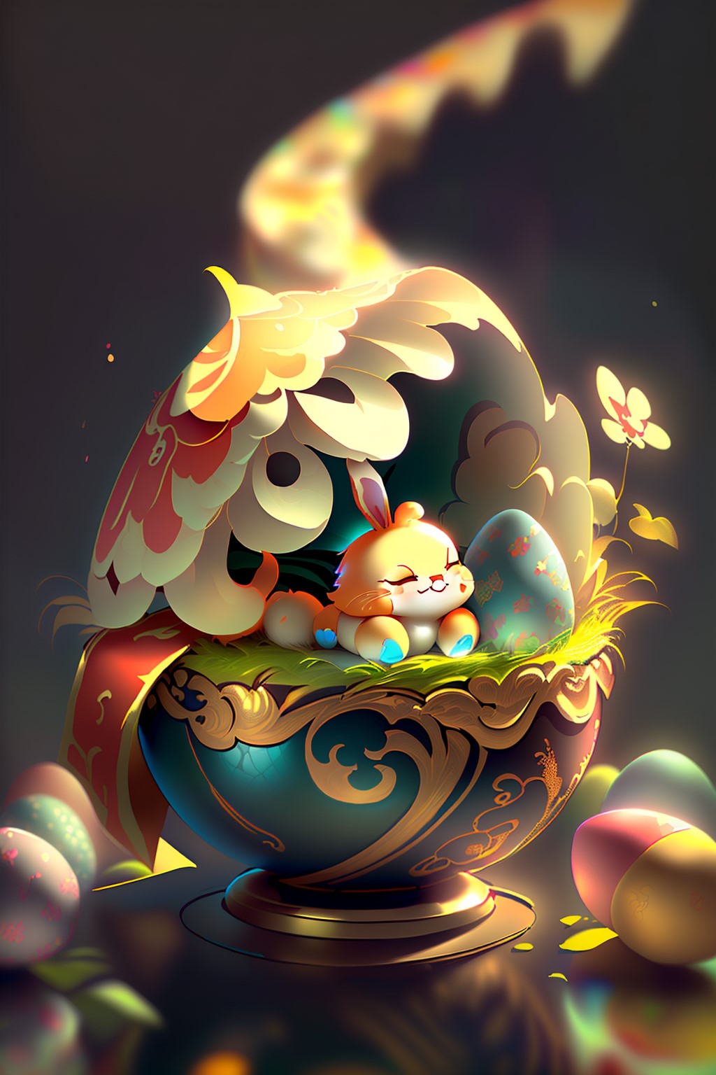 06583-1262750128-masterpiece,best quality,8k wallpaper,ultra detailed,ultra high res,photography,Tilt Shot,_,there is a large egg,1dragon in east.jpg